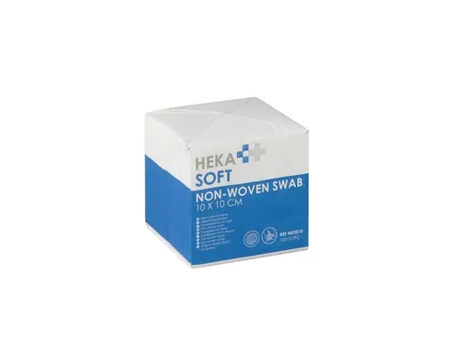Nw kompres Hekasoft 10x10cm niet steriel