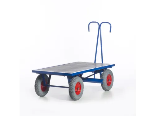 Handtrekwagen 1000kg 1600x800mm Luchtbanden Ral5010