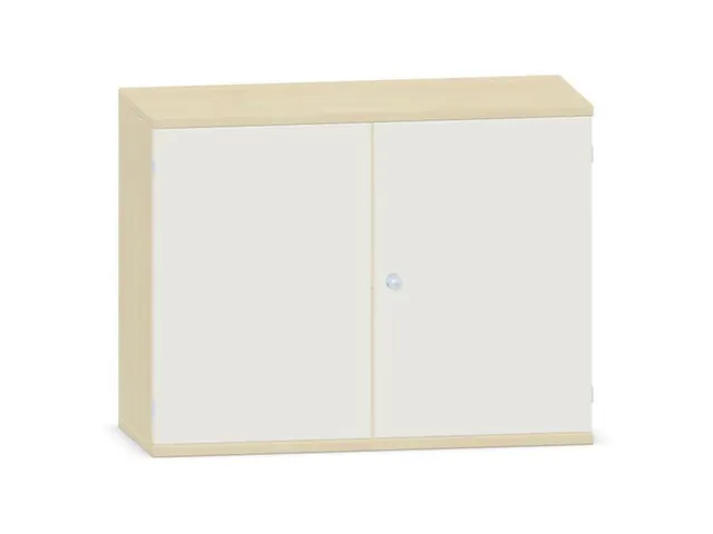 kantoorkast,HxBxD 770x1000x430mm,decor romp esdoorn,decor front wit