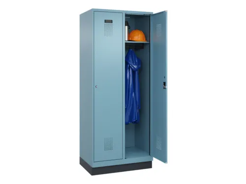 locker,HxBxD 1950x800x500mm,2vak,vak B 400mm,cil.-slot,sokkel