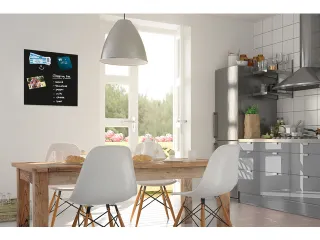Glas/magneetbord Be!board 45x45 Cm Zwart - 2