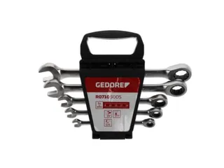 GEDORE R07105005 Combinatie ratel steeksleutelset SW8-19mm 5stuks - 1