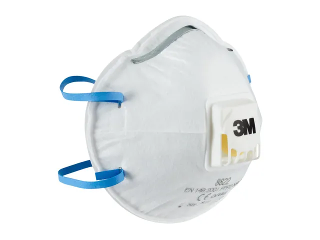 Stofmasker 3M voor schuren 8822 FFP2 met ventiel 5 stuks