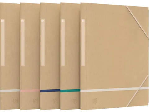 elastomap A4, karton, naturel assorti, 5 stuks