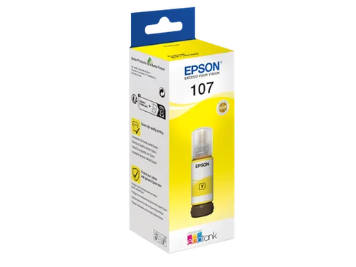 Epson 107, Origineel, Geel, Epson, EcoTank ET-18100, 70 ml, 1 stuk(s)