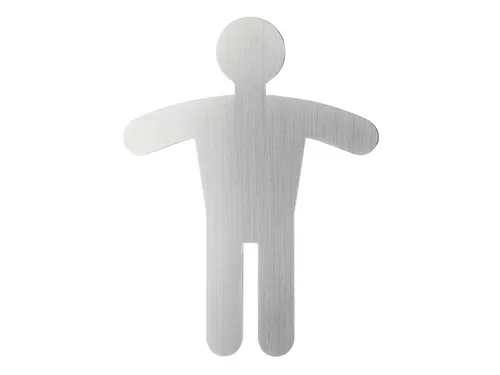 Pictogram Pico Symbool WC Heren RVS