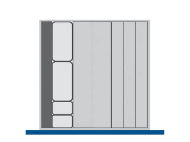 bak,5bakken/10bakwanden,BxD 525x525mm