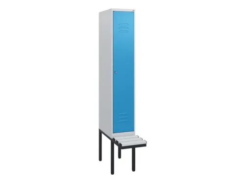 locker met bank,HxBxD 1950x300x815mm,1vak,vak B 300mm,cil.-slot