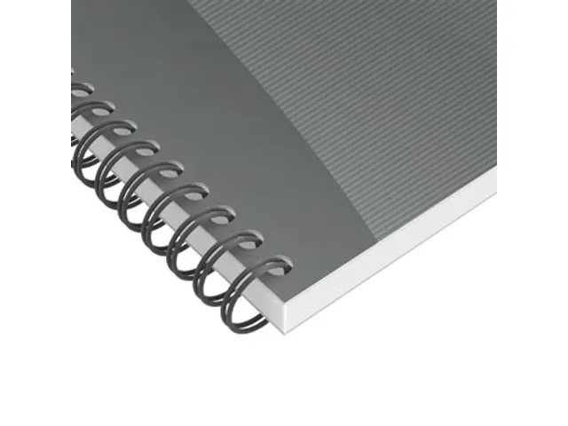 Cahier à spirales Office Essentials 180 pages carreaux 5mm assorti