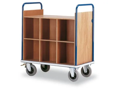 Dossierwagen 200kg 1230x1100x650mm 980x610mm 2x6 Vakken