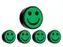 Magneet smiley 35mm groen 5 stuks
