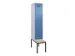 locker met bank,voor scheiding van kleding,HxBxD 2120x400x815mm,1vak