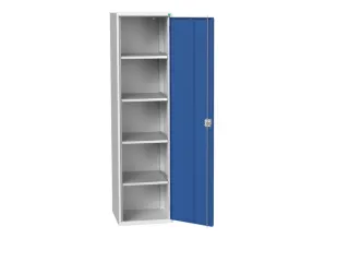 universele kast,HxBxD 2000x525x550mm,4xStalen bodem,draaigrendelslot - 1