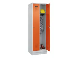 locker,HxBxD 1950x600x500mm,2vak,vak B 300mm,cil.-slot,sokkel