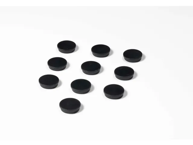 Memomagneten 30mm 10 Stuks Zwart