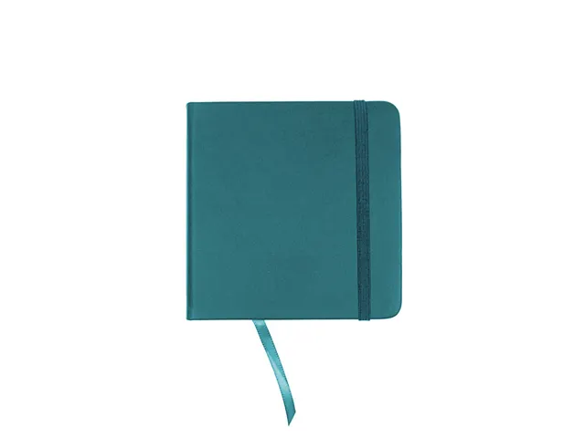 Schetsboek Kangaro 12x12cm dark turquoise PU HC 80 vel 140gr roomwit m