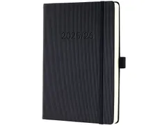 Weekagenda Conceptum A5 25/26 18maands (NL/FR/EN/DU) zwart Hardcover
