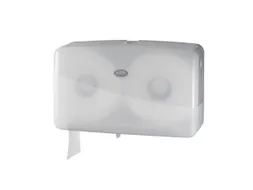 Euro Pearl 431007 WHITE jumbo duo-mini toiletrolhouder