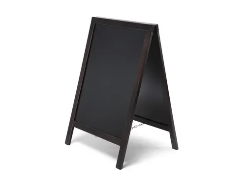 Krijtstoepbord Classic 55x85cm Bruin/zwart