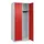 locker,HxBxD 1850x800x500mm,2vak,vak B 400mm,cil.-slot,staand op vloer