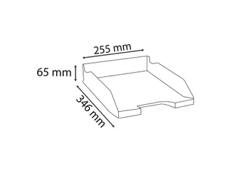 Brievenbak Exacompta Ecoblack Combo Midi zwart A4+ - 6