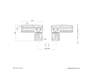 Neomounts WL30-265BL1 Ultra-vlakke TV-beugel wand - 43-85 inch - max 6 - 10