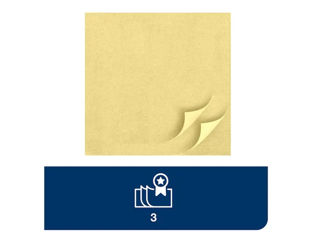 Tork 477911 Soft Dinnerservet Advanced Geel 39x39cm