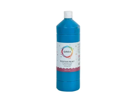 Plakkaatverf Qrea blauw 1000ml