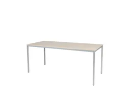 Domino Basic Tafel Vaste Hoogte 1800x800mm Robson Eiken Alu 4-Poots