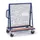 materiaalwagen,draagverm. 600kg,laadvl. LxB 1200x800mm,draadgaas wand