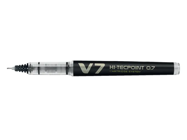 Rollerpen Pilot Hi-Tecpoint V7 Cartridge System Begreen 0.7mm Zwart