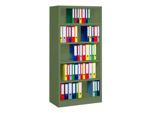 kantoorstelling,HxBxD 1950x1000x400mm,4xStalen bodem,RAL6011