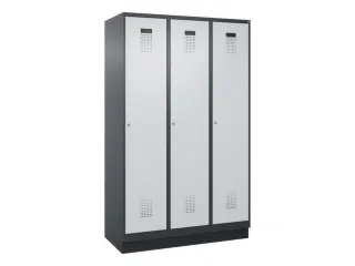 locker,HxBxD 1950x1200x500mm,3vak,vak B 400mm,cil.-slot,sokkel - 3