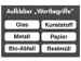 stickerset,v. afvalverzamelaar,6xtekst,Glas,Kunststof,Metaal,Papier