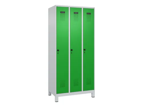 locker voor scheiding van kleding,HxBxD 1950x900x500mm,3vak