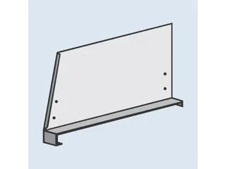 vakverdeler,v. schroefstelling,HxD 300x400mm,vrijstaand,staal,RAL7035 - 4