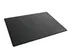 Sous-main bords arrondis PP avec rabat transparent 530x400mm noir