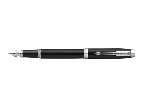 Parker IM Vulpen Matt Black CT Finish Medium Blauwe inkt