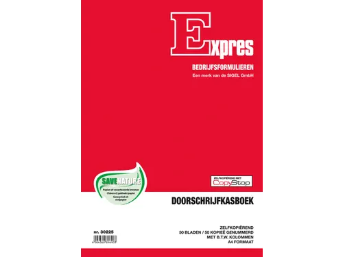 Expres kasboek btw kolom ft A4 NL dupli 50x2 vel