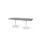 Linesto Vergadertafel Vaste Hoogte 200x100 Ton Logan 25mm Wit