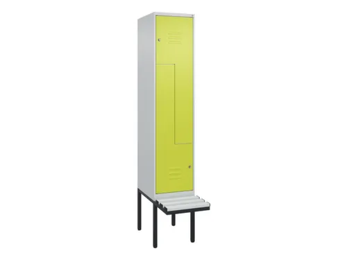 Z-garderobekast,HxBxD 2120x400x815mm,2vak,vak B 400mm,cil.-slot
