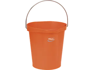 Hygiene 5686-7 emmer 12 liter oranje maatverdeling en schenktuit - 1