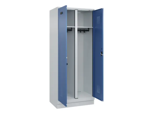 locker voor scheiding van kleding,HxBxD 1950x800x500mm,2vak
