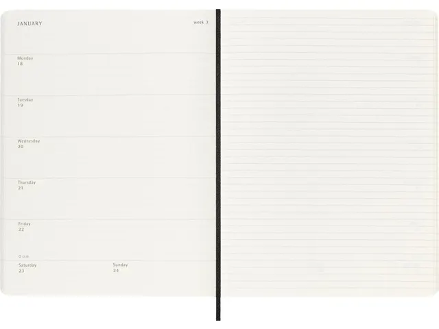 Agenda 2027 Moleskine 12M Planner Weekly 7dag/1pagina xl sc black