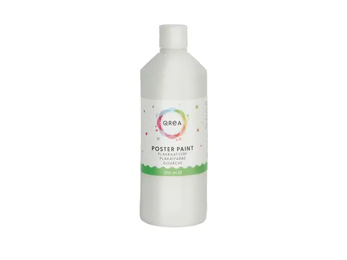 Plakkaatverf Qrea wit 500ml