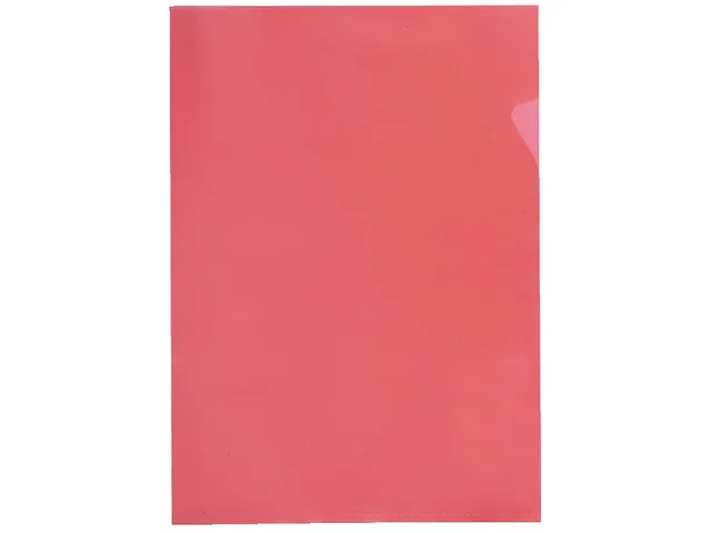 Insteekmap L-model Quantore A4 PP 0.12mm rood Voordeelbundel