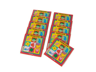 Vouwblaadjes vierkant 16x16cm 65gram assorti 90 vel - 5