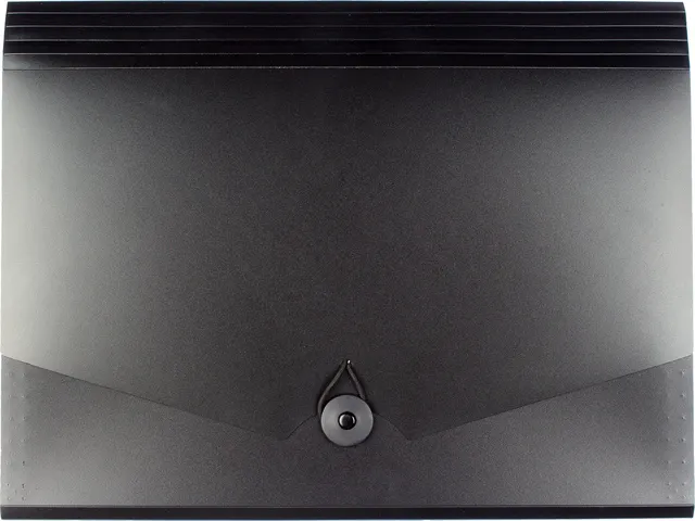 Documentenmap Kangaro A4, 13 vaks, zwart, elastieke sluiting