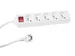 Multiprise 5 Prises Avec Interrupteur - câble DE 1,5m - Blanche - PR