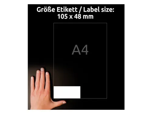 Avery Zweckform L7875 Sterk klevende etiketten A4 105x48mm 240 stuks